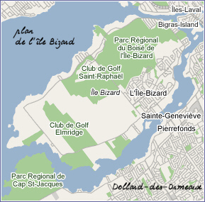 plan de l'le Bizard