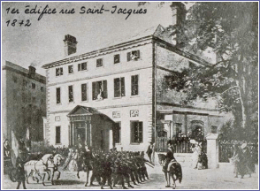 1er difice de la Banque de Montral en 1872