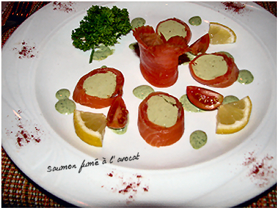 saumon fum  l'avocat