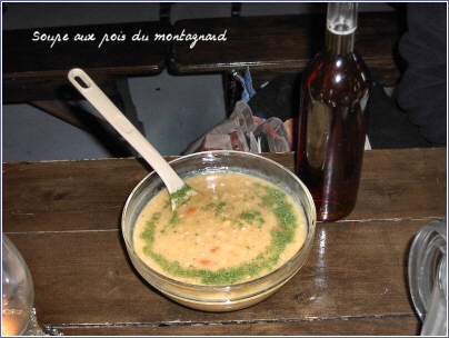 soupe aux pois du montagnard