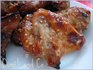 ailes de poulet au miel