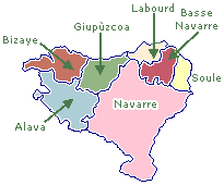 carte du pays basque