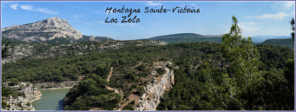 montagne Sainte-Victoire et lac Zola