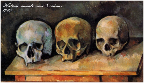 nature morte aux trois crnes