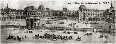la place du Carroussel en 1867
