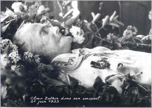 Clara Zetkin dans son cercueil, 21 juin 1933